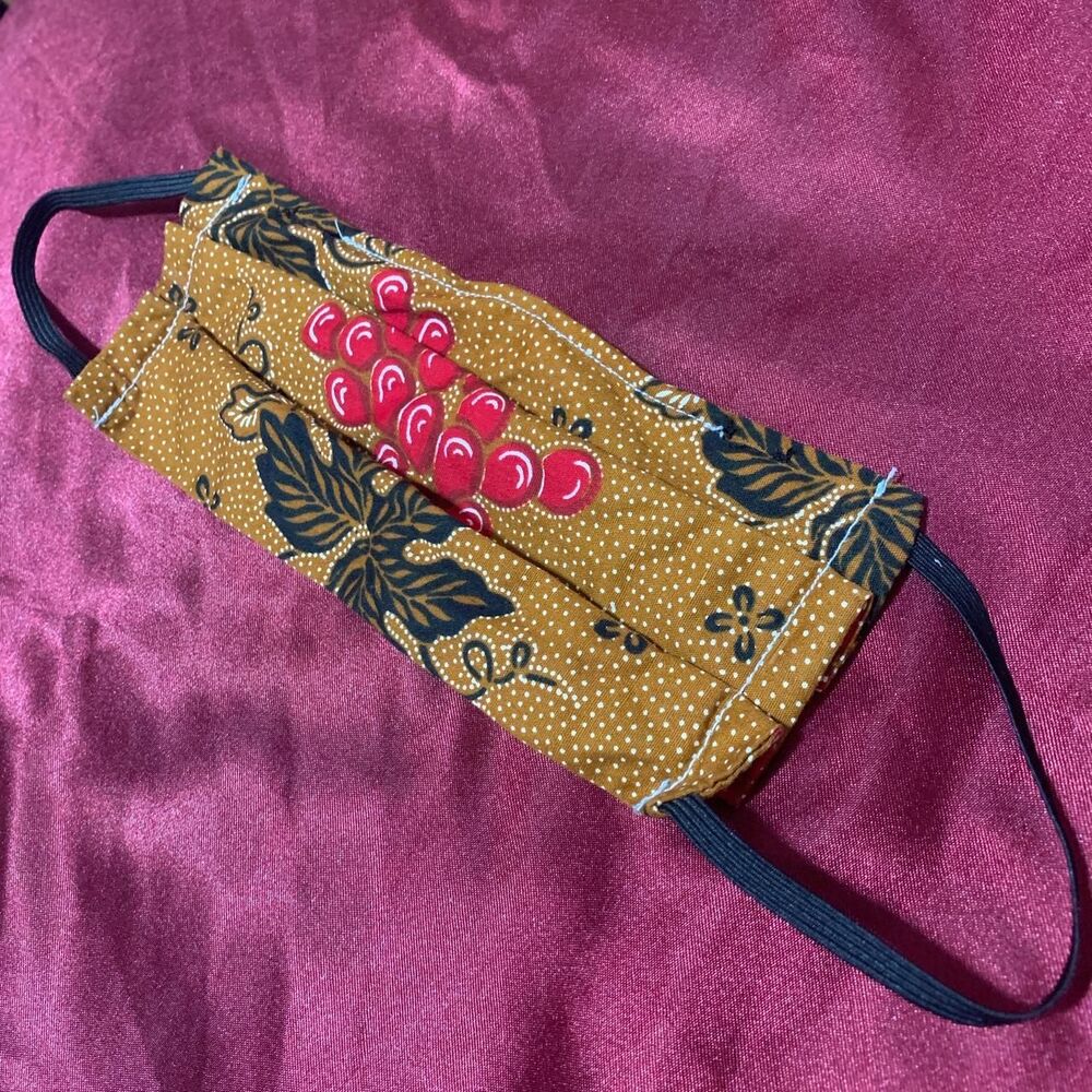 Handmade Berries fabric Face mask